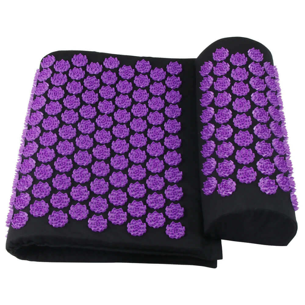 Eco-Linen Acupressure Mat and Pillow Set - Back & Neck Pain Relief