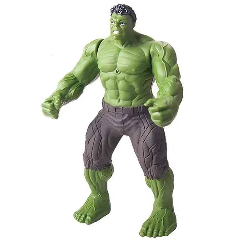 17cm Marvel Superhero Action Figure Toy – Spiderman, Hulk & Iron Man Glow Doll for Kids