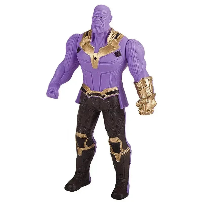 17cm Marvel Superhero Action Figure Toy – Spiderman, Hulk & Iron Man Glow Doll for Kids