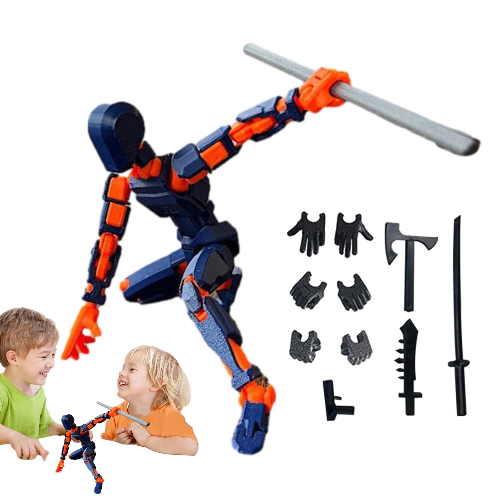 13-Joint Articulated Dummy Action Figure – DIY Movable Stop Motion Animation Model Toy