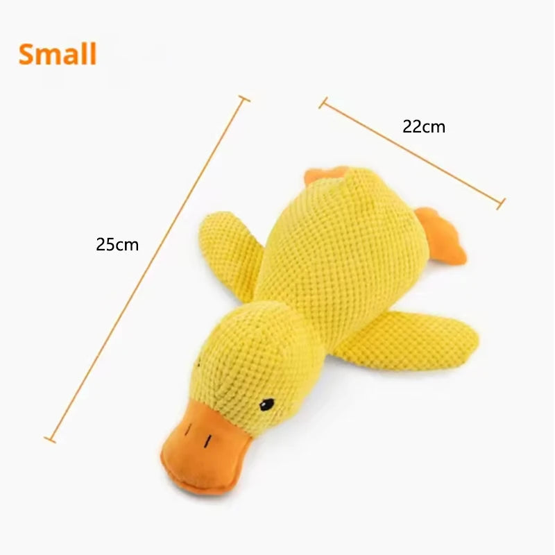 Dog Plush Hug Toy – Interactive Squeaky Duck Comfort Toy