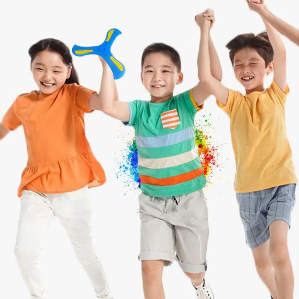 Soft Three-Leaf Boomerang Flying Disc Toy – Outdoor Interactive Sports Toy for Kids & Adults