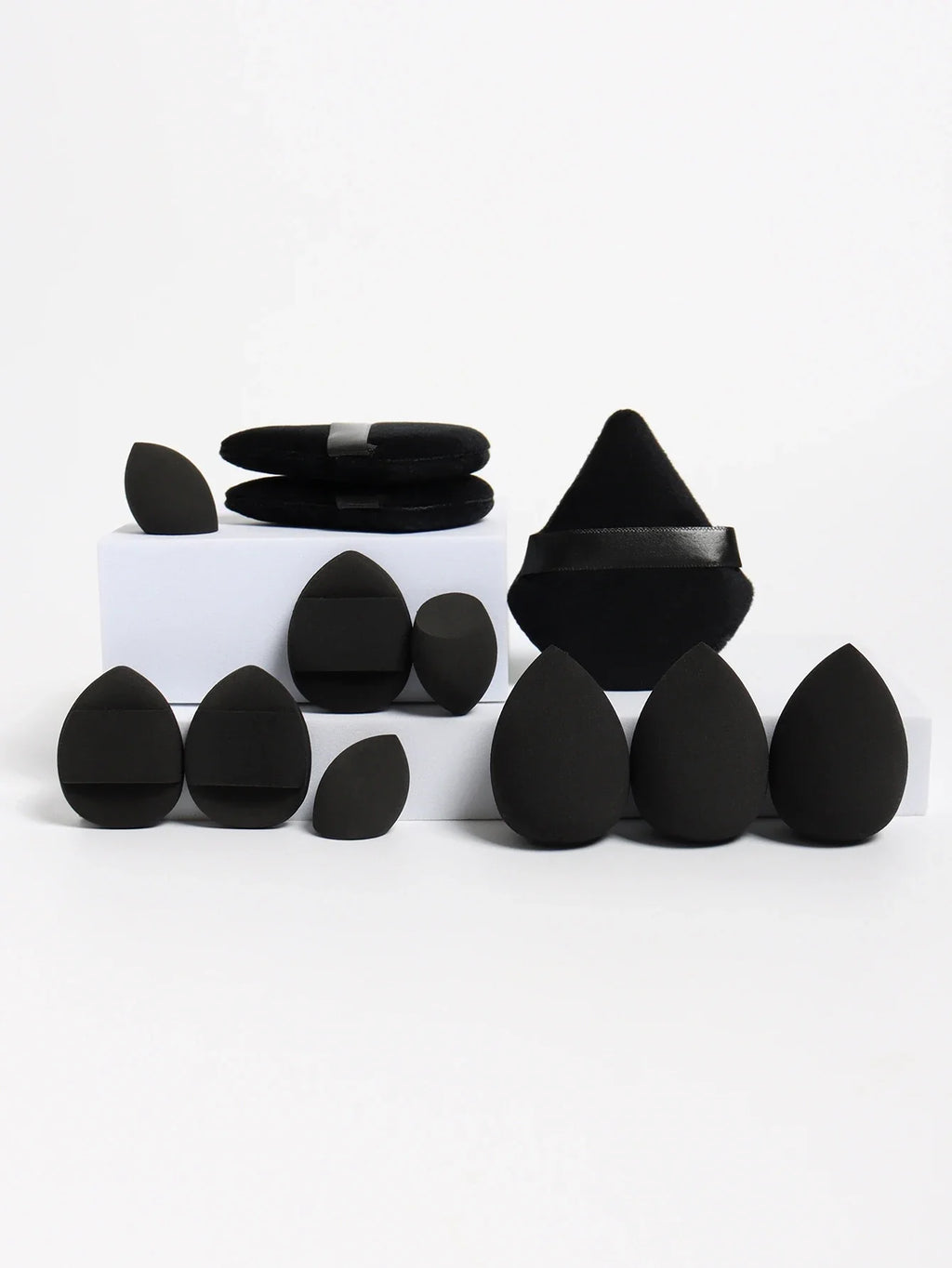 12-Piece Makeup Sponge & Powder Puff Set for Foundation & Loose Powder