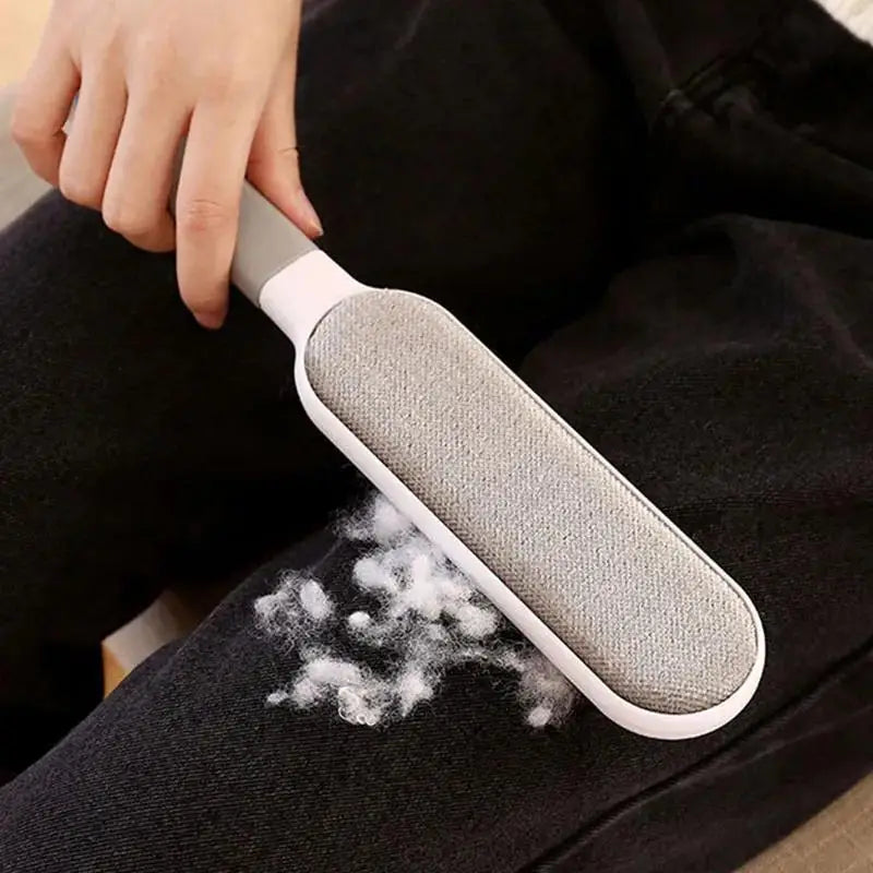Double-Sided Pet Hair Remover – Reusable Lint Brush for Sofa & Clothes