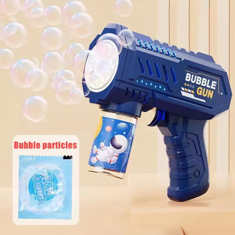 🚀 Fully Automatic Rocket Bubble Gun | Outdoor Bubble Blower Machine ✨