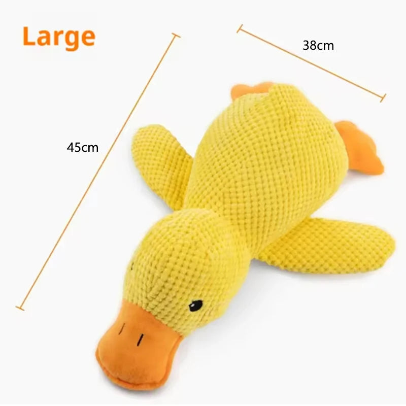 Dog Plush Hug Toy – Interactive Squeaky Duck Comfort Toy