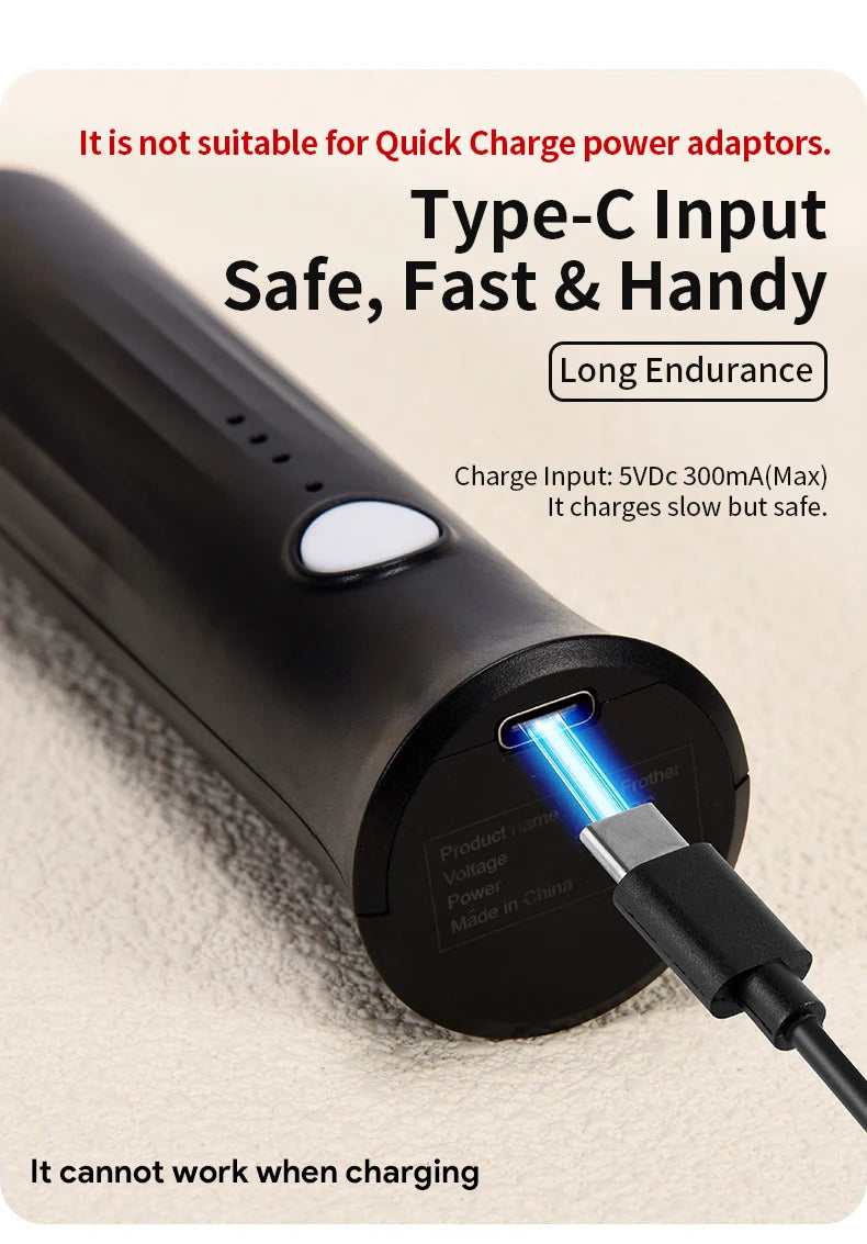 Electric Milk Frother & Egg Beater – USB Rechargeable Handheld Whisk