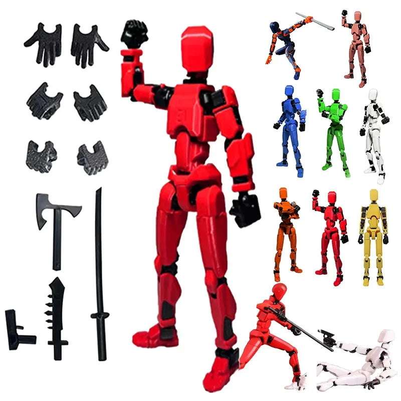 13-Joint Articulated Dummy Action Figure – DIY Movable Stop Motion Animation Model Toy