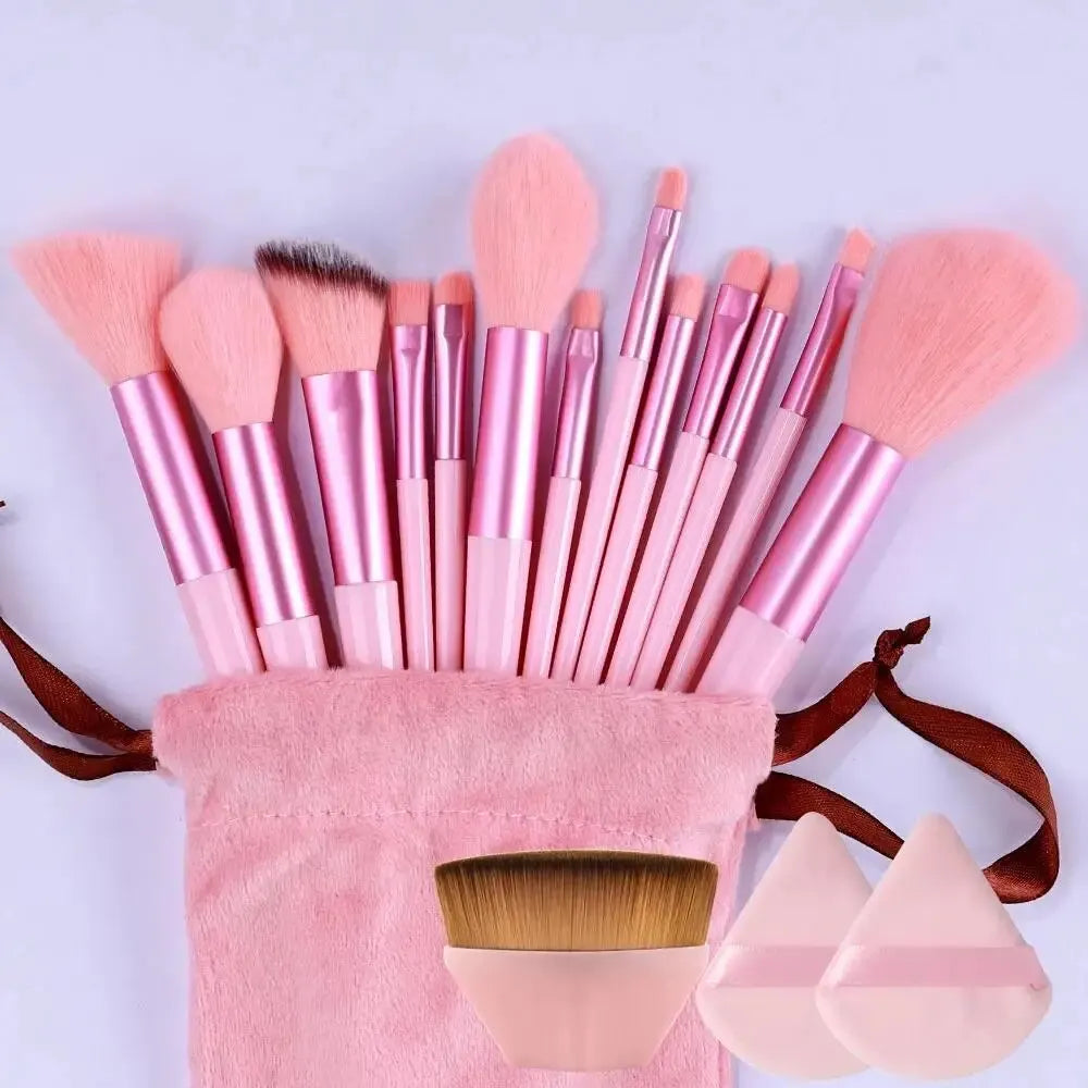 Soft Fluffy Makeup Brush Set – Professional Foundation, Powder & Eyeshadow Beauty Tools