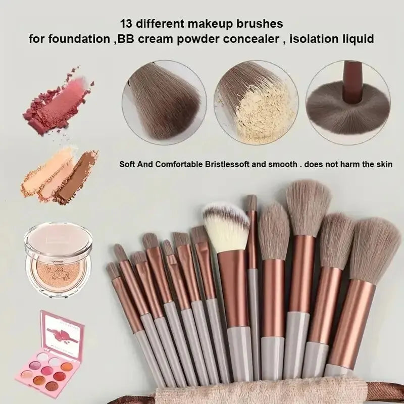 Soft Fluffy Makeup Brush Set – Professional Foundation, Powder & Eyeshadow Beauty Tools