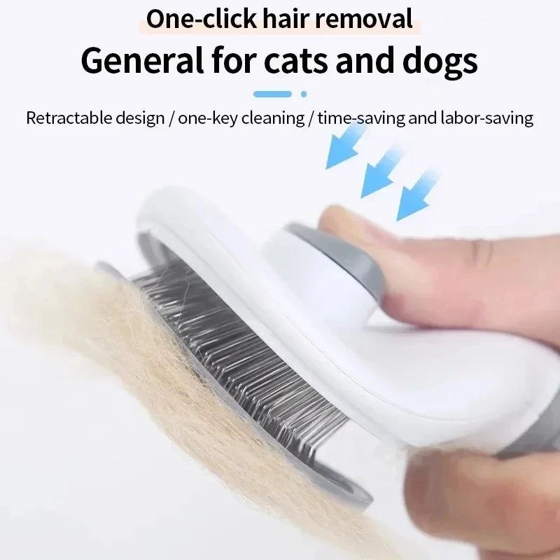 Self-Cleaning Pet Grooming Brush – Deshedding & Dematting Comb