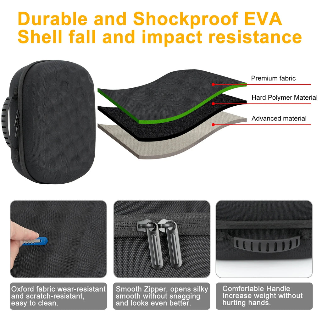 Hard Carrying Case Compatible with Meta Quest 3, Quest 3S and Quest 2 VR Accessories