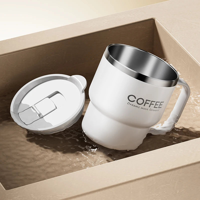 Double Layer Stainless Steel Coffee Mug – 400ML Insulated Cup