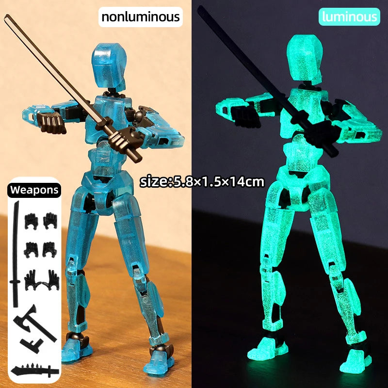Multi-Jointed Movable Shapeshift Robot Figure – 3D Printed Articulated Dummy Toy
