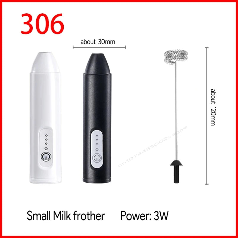 Electric Milk Frother & Egg Beater – USB Rechargeable Handheld Whisk