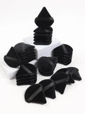 Black Triangle Powder Puff Set – Soft Velvet Makeup Sponge for Foundation & Face Powder