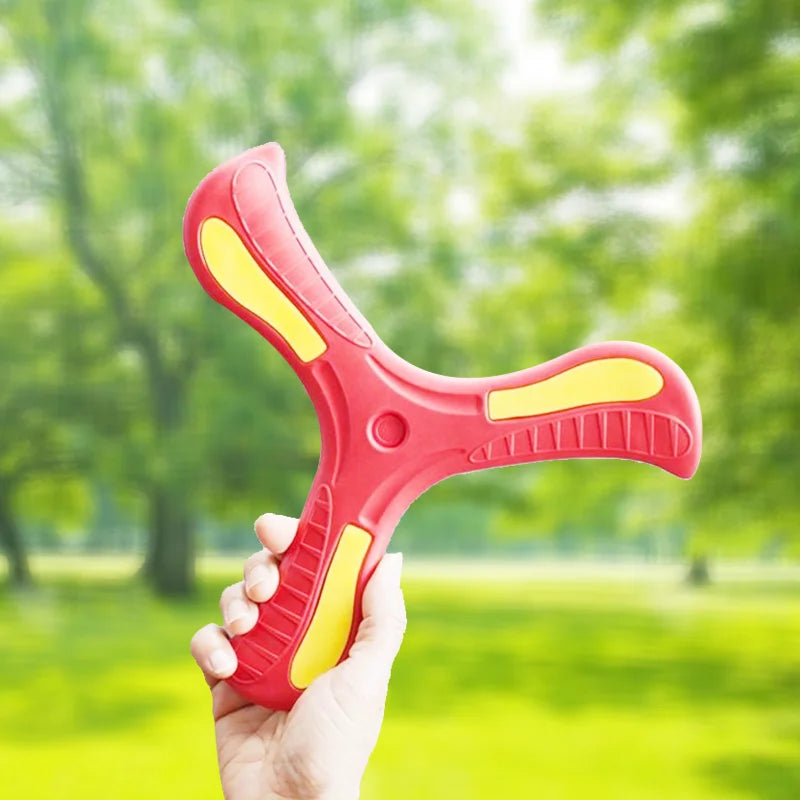 Soft Three-Leaf Boomerang Flying Disc Toy – Outdoor Interactive Sports Toy for Kids & Adults
