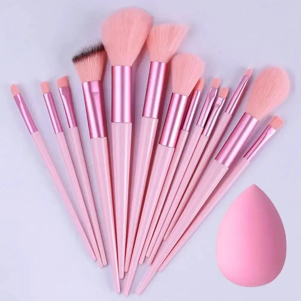 Soft Fluffy Makeup Brush Set – Professional Foundation, Powder & Eyeshadow Beauty Tools