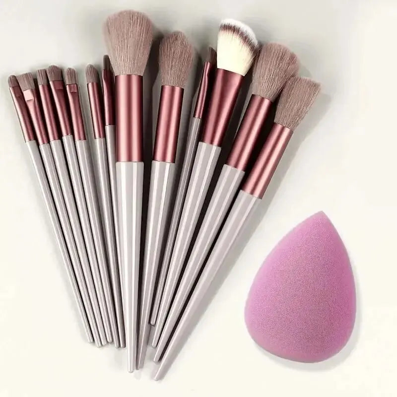Soft Fluffy Makeup Brush Set – Professional Foundation, Powder & Eyeshadow Beauty Tools
