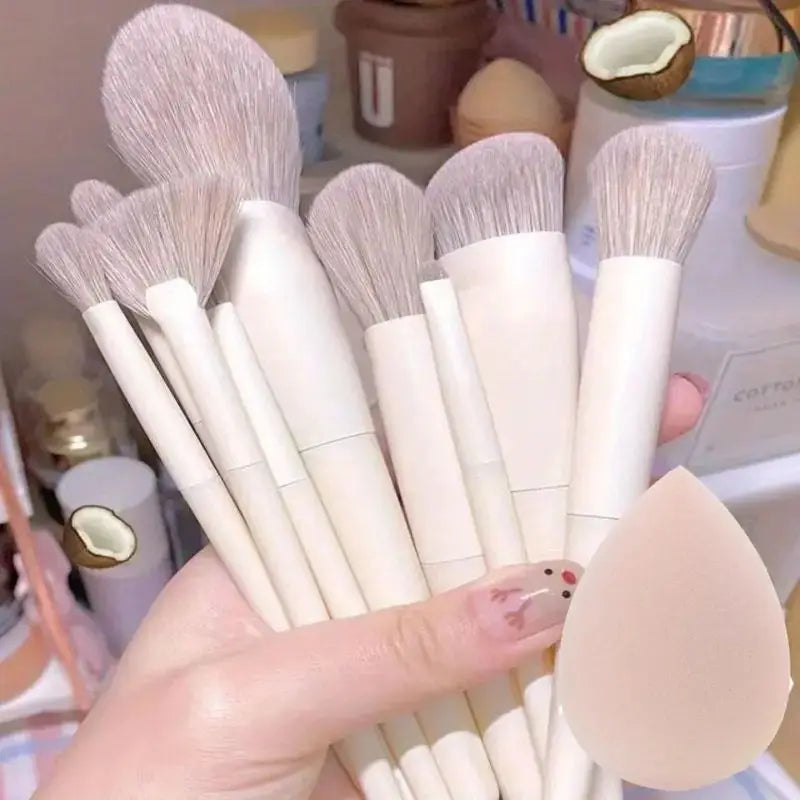 Soft Fluffy Makeup Brush Set – Professional Foundation, Powder & Eyeshadow Beauty Tools