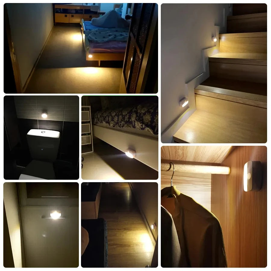 LED Motion Sensor Night Light – Smart Auto ON/OFF Cabinet Lamp