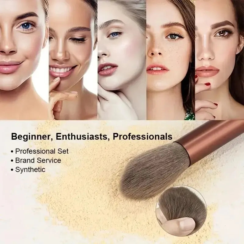 Soft Fluffy Makeup Brush Set – Professional Foundation, Powder & Eyeshadow Beauty Tools
