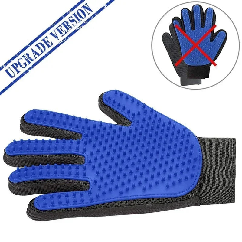 Silicone Pet Grooming Glove – Bathing Brush & Hair Removal Tool