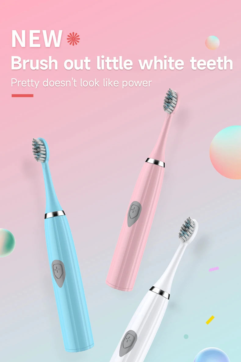 Electric Toothbrush for Adults – Soft DuPont Bristles Waterproof