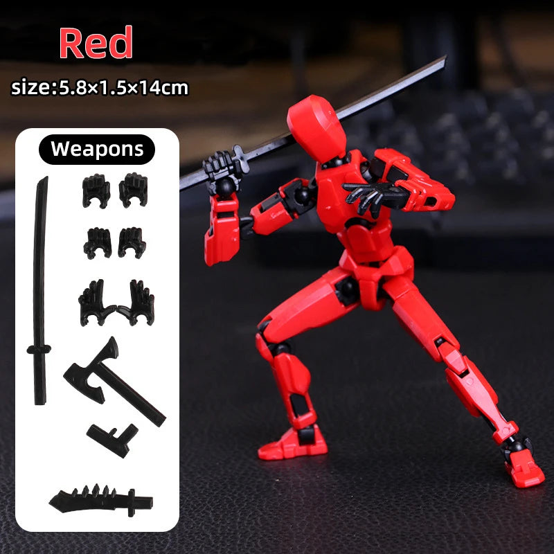 Multi-Jointed Movable Shapeshift Robot Figure – 3D Printed Articulated Dummy Toy