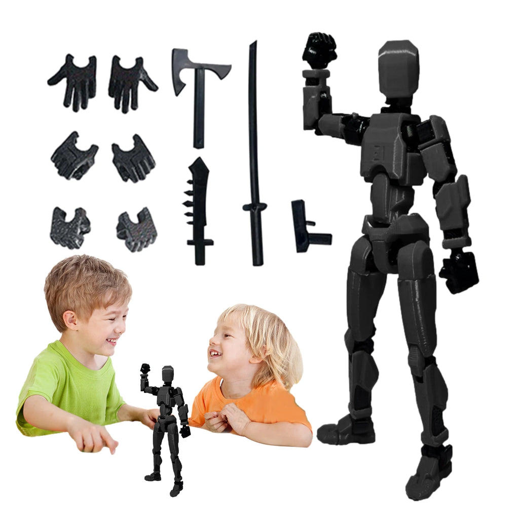 13-Joint Articulated Dummy Action Figure – DIY Movable Stop Motion Animation Model Toy