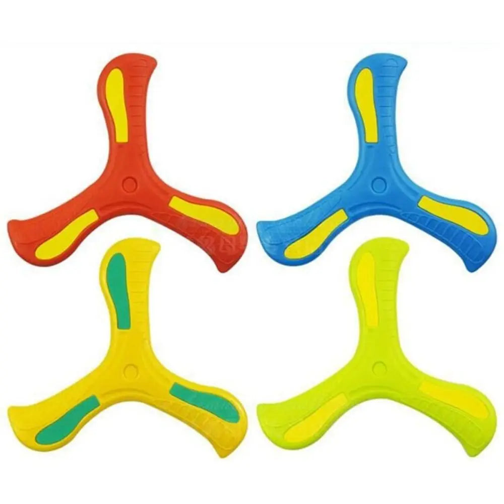 Soft Three-Leaf Boomerang Flying Disc Toy – Outdoor Interactive Sports Toy for Kids & Adults