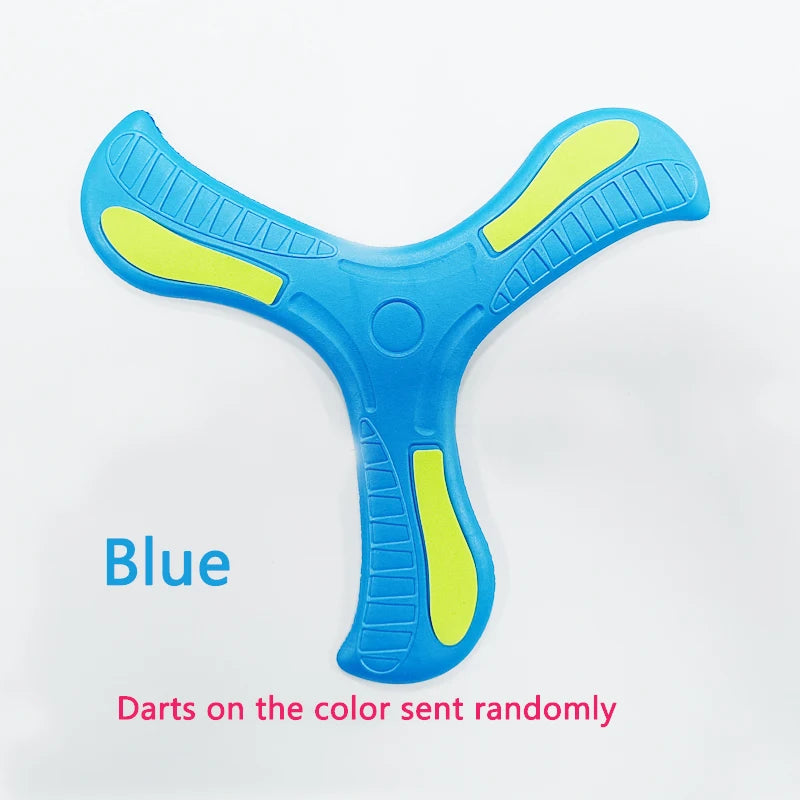 Soft Three-Leaf Boomerang Flying Disc Toy – Outdoor Interactive Sports Toy for Kids & Adults