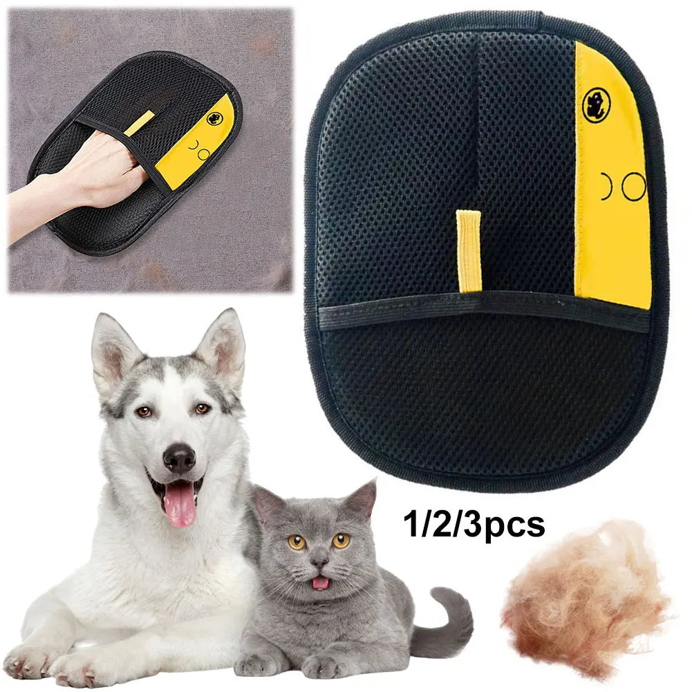 Pet Hair Remover Grooming Glove – Deshedding & Massage Brush