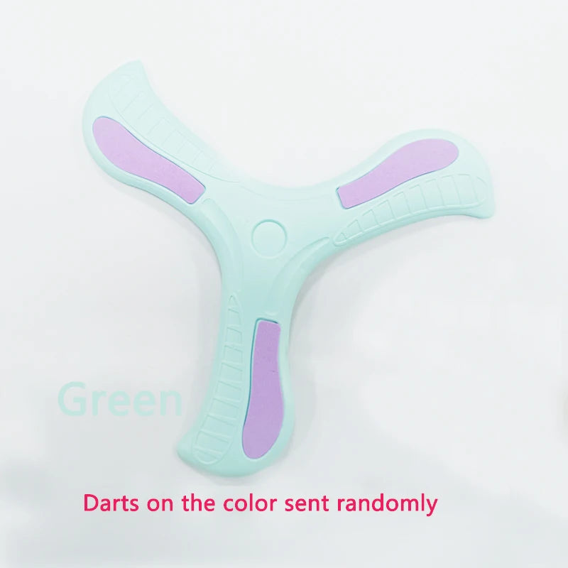 Soft Three-Leaf Boomerang Flying Disc Toy – Outdoor Interactive Sports Toy for Kids & Adults