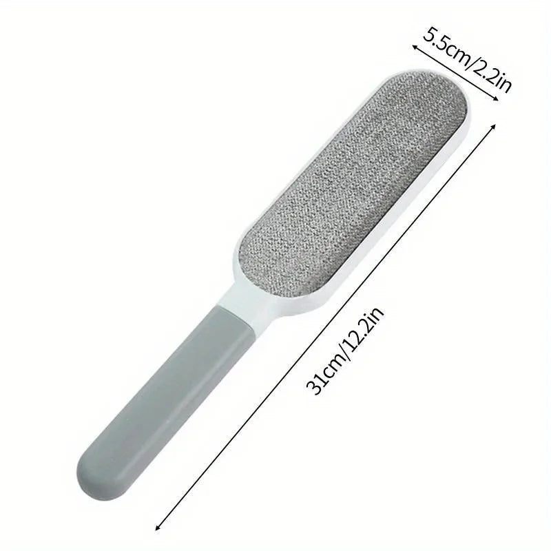 Double-Sided Pet Hair Remover – Reusable Lint Brush for Sofa & Clothes