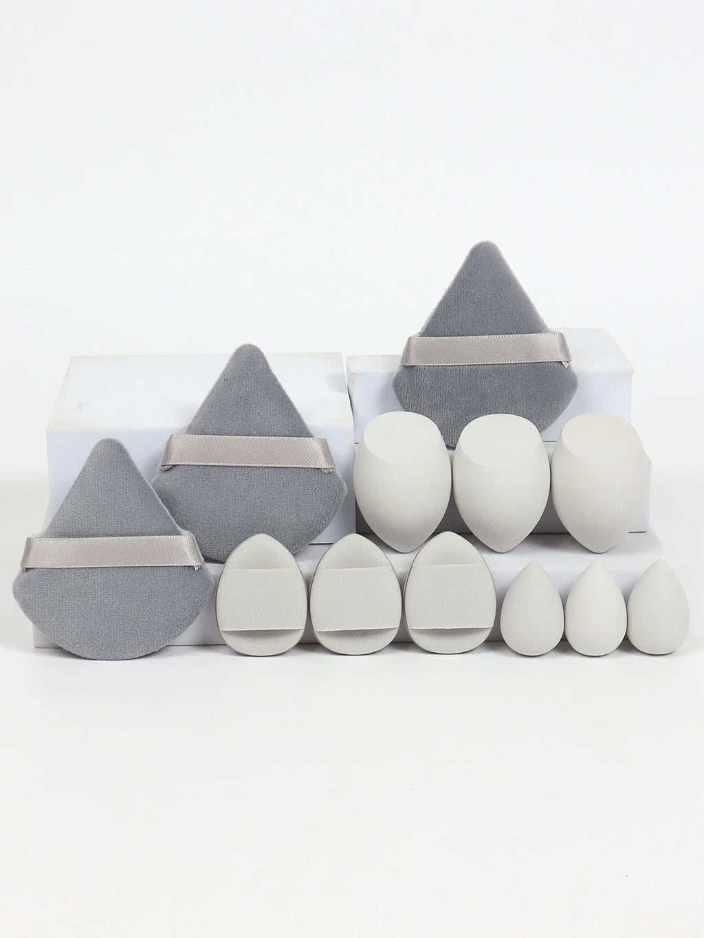 12-Piece Makeup Sponge & Powder Puff Set for Foundation & Loose Powder