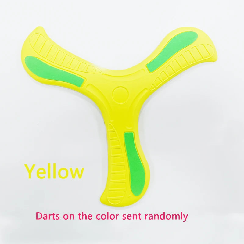 Soft Three-Leaf Boomerang Flying Disc Toy – Outdoor Interactive Sports Toy for Kids & Adults