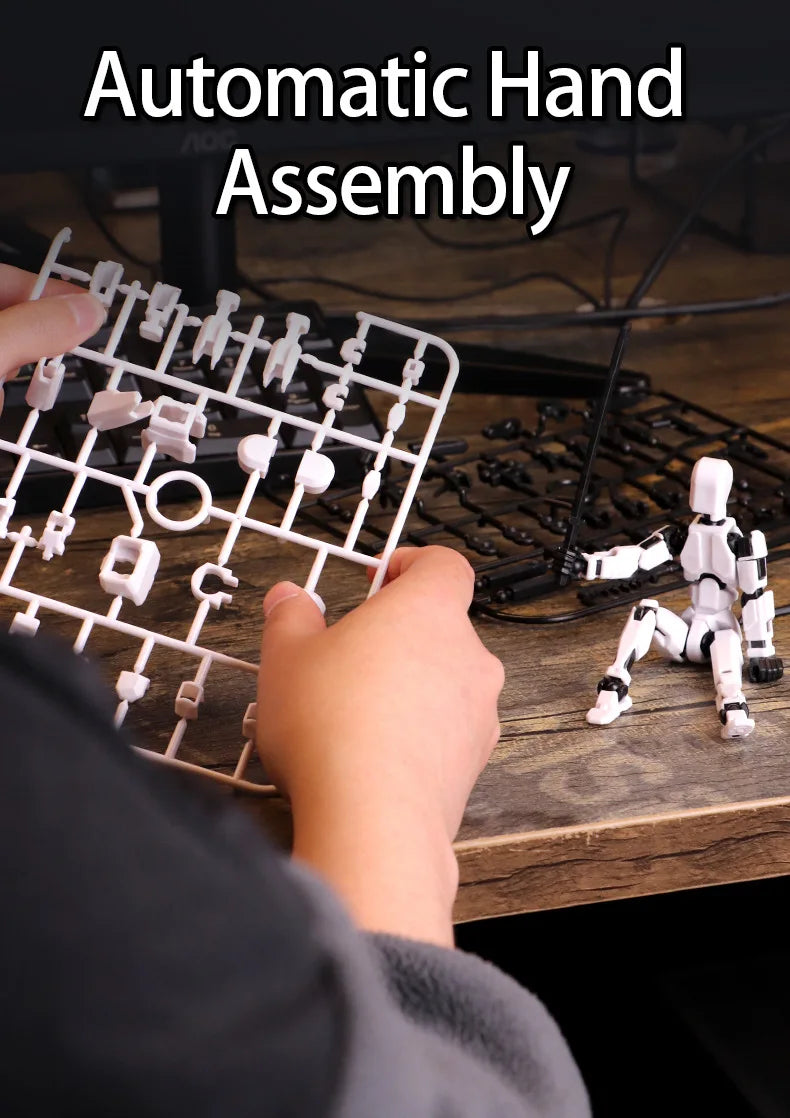 Multi-Jointed Movable Shapeshift Robot Figure – 3D Printed Articulated Dummy Toy