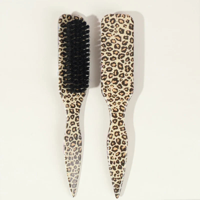 Slick Back Bristle Hair Brush for Ponytail, Bun & Flyaway Control