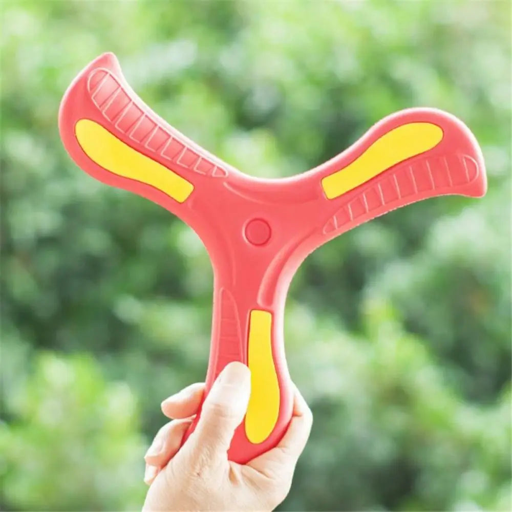 Soft Three-Leaf Boomerang Flying Disc Toy – Outdoor Interactive Sports Toy for Kids & Adults
