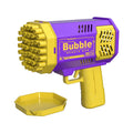🚀 40-Hole Mega Bubble Machine | Automatic Light-Up Bubble Gun ✨