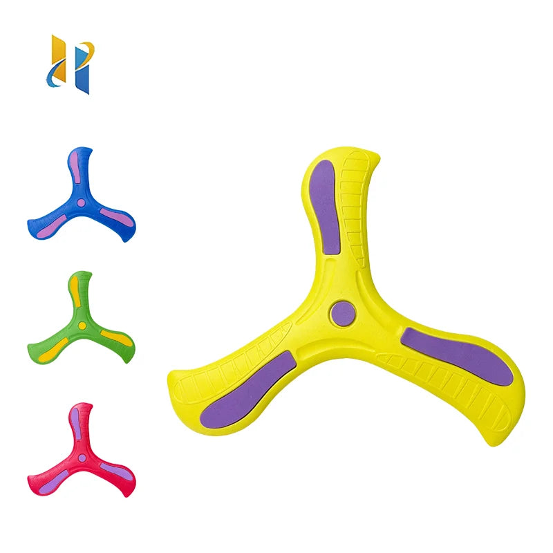 Soft Three-Leaf Boomerang Flying Disc Toy – Outdoor Interactive Sports Toy for Kids & Adults