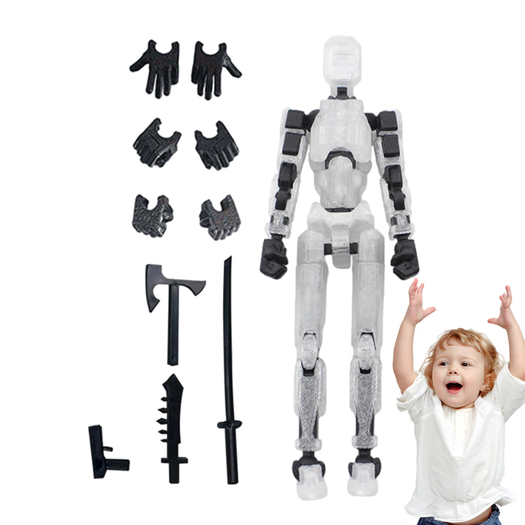 13-Joint Articulated Dummy Action Figure – DIY Movable Stop Motion Animation Model Toy