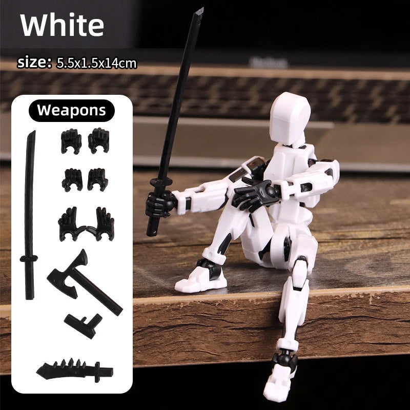 Multi-Jointed Movable Shapeshift Robot Figure – 3D Printed Articulated Dummy Toy