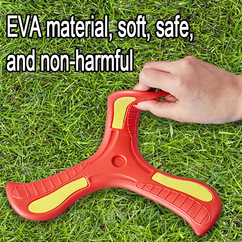 Soft Three-Leaf Boomerang Flying Disc Toy – Outdoor Interactive Sports Toy for Kids & Adults